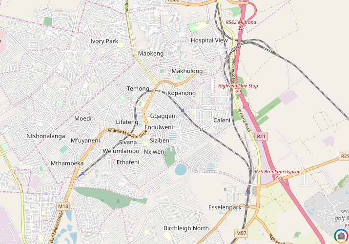 Map location of Elindinga